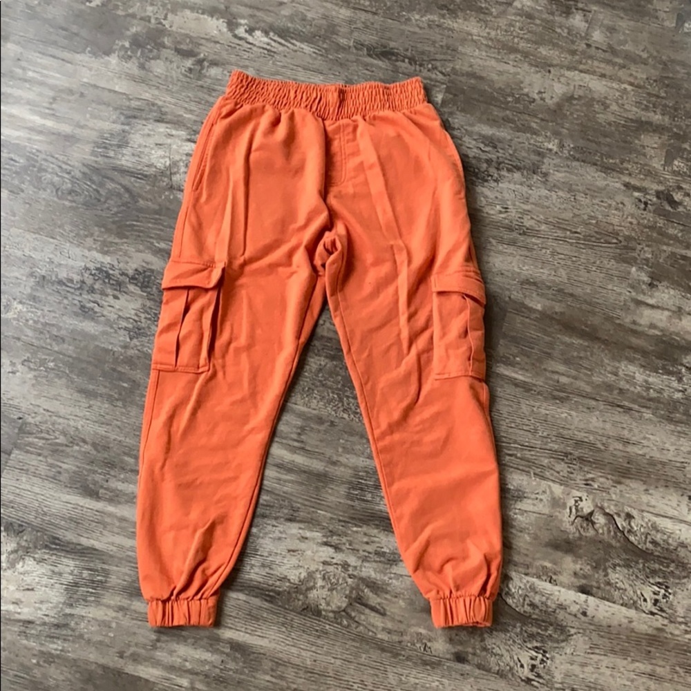 High waist cargo skinny sweatpants